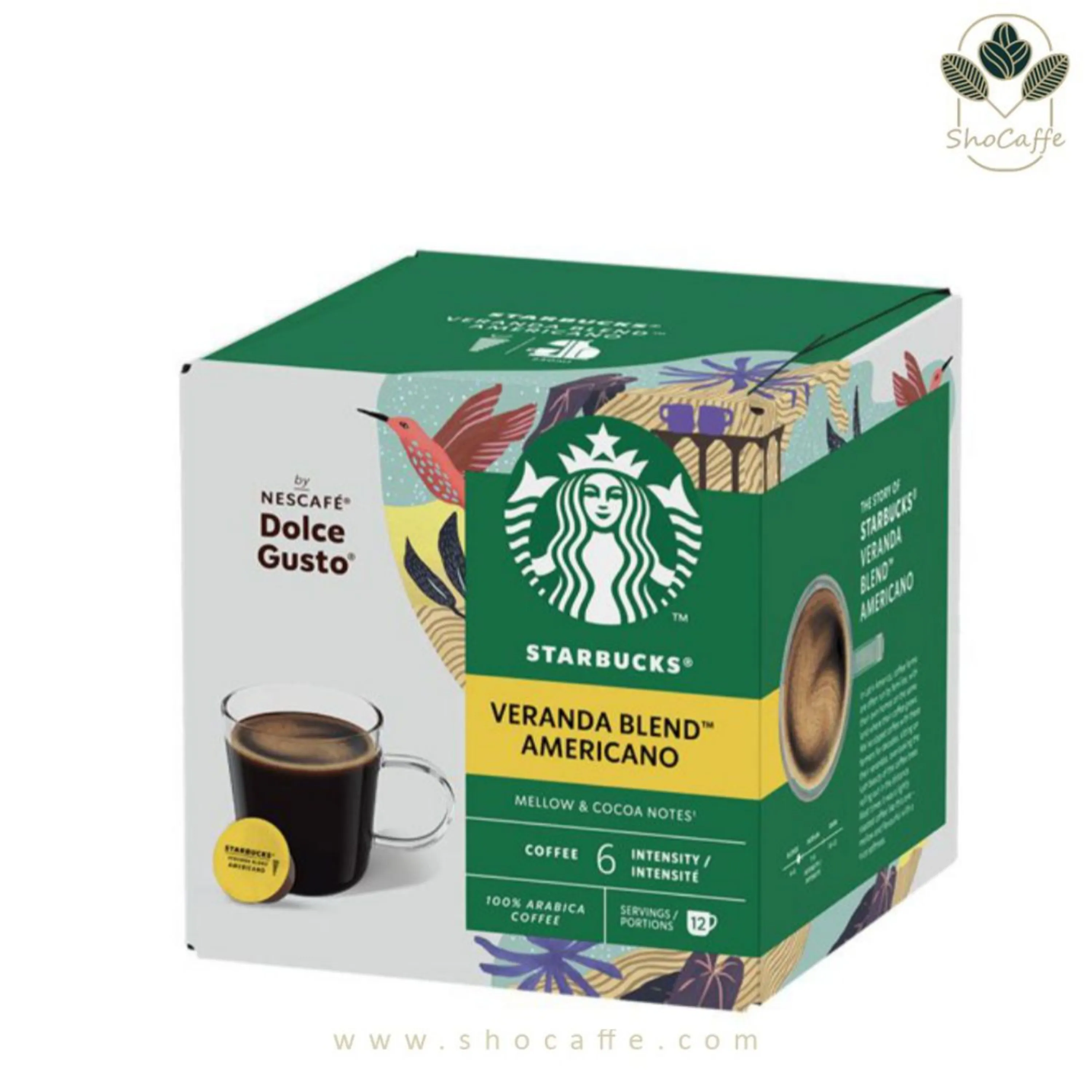 کپسول قهوه دولچه گوستو استارباکس مدل آمریکانو وراندا بلند Veranda Blend